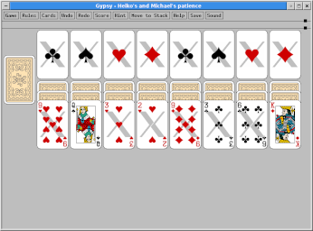 Running XPat2 with Gypsy Solitaire rules